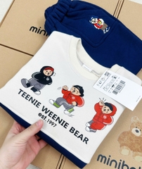 BN181 (9-26kg) Bộ thu đông dài tay bé trai TENNI phối xanh xám VNXK