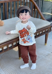 CB394-Combo 3 bộ thun dài tay bé trai hoạt hình Chó cứu hộ, Bluey, Tom Jerry