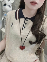 Set724- Set len Quảng châu viền thêu 2 màu be- đen