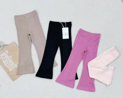 CB6167-Combo 4 quần legging loe bé gái vải tăm co dãn thoải mái cho bé