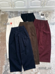 Quan077- Quần kaki jeans 5 màu cạp bán chun dài 91-93cm