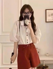 ☘️ A236-  ÁO SƠ MI THIẾT  KẾ TAY BỒNG  CÚC 3 MÀU 💎