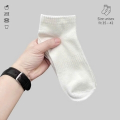 TAT01-Combo 10 đôi tất trắng tinh 3 loại sọc gân cổ loại dày dặn đẹp nhất