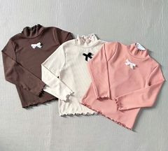 CB066- Combo 3 áo nơ ngực viền bèo trẻ em VNXK