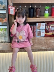 CB223-Combo 3 áo hoa cộc tay chất cotton bé gái