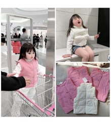 Combo 2 áo phao GILE trắng hồng trẻ em VNXK