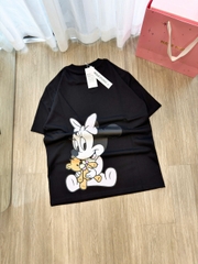 A595-Áo thun đen suông hình mickey mẫu mới