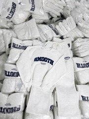 Set809 Bộ mặc nhà áo nỉ màu xám phối quần bo ống