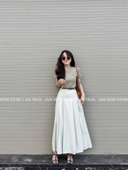 CV10_Chân váy midi dáng dài trơn 3 màu