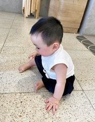 CB247-Combo 3 áo sát nách basic màu trơn bé trai