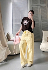 A541-Áo thun suông nâu Sao biển hàng đủ tem