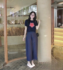 ☘️ set766- SET ÁO THÊU HOA MIX QUẦN JEANS🌱