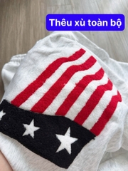 SET744-Bộ nỉ dày thu đông có mũ bo gấu