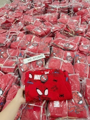 Bt677- Combo 2 bộ nhện đỏ- be chất cotton zip