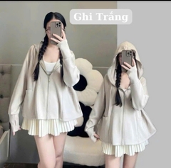 a215-Áo chống nắng chất UMI dẻo mềm,mũ to 6 màu freesize