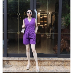 SET296-SET ÁO GILE TÍM QUẦN SHORT