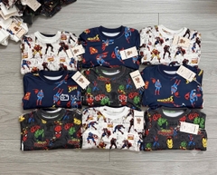 BT1058- Có,bố 3 bộ cotton full NHỆN dài tay Minibebe