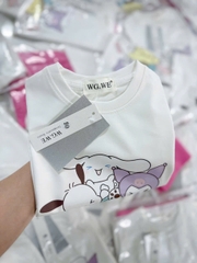 BT461- Bộ áo cotton cute mix kèm legging hồng bé gái