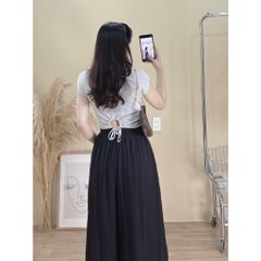 Quần đũi ống rộng 2 lớp choàng lệch 3 màu