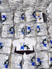 BT474- Bộ KL xược mix quần nỉ màu than chì bé trai