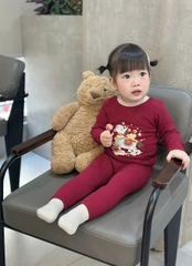 Bt790- Bộ nỉ lót lông Tết BÍnh Ngọ cho bé
