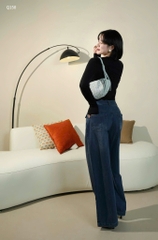 QUAN075-QUẦN JEANS ỐNG SUÔNG TÚI TRƯỚC HÀNG NHÀ MÁY