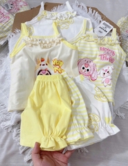 CB332- Combo 3 bôn dây bèo màu vàng bé gái  BB3