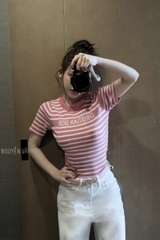 a365- Áo len C-RIS 4 màu cộc tay Quảng Châu dáng ôm