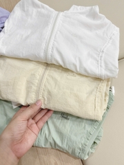 Aokid021- Áo gió nhăn 1 lớp trẻ em màu pastel