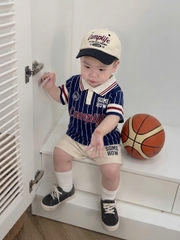 BT981-Bộ áo polo bé trai TẶNG KÈM MŨ