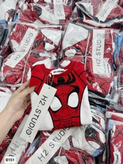 BT558- Bộ siêu nhân kèm choàng bé trai xanh đỏ( choàng tháo rời)