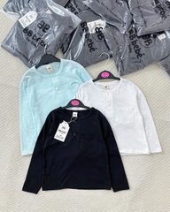 )CB173- (9-27kg) Combo 3 áo thun xước dài tay thu đông bé trai VNXK