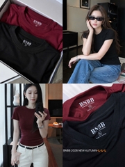A781-Set 2 áo thun cộc body đỏ đen BNBB