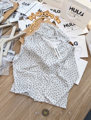 Set1057- Set áo thun kẻ ngang nâu phối quần cộc