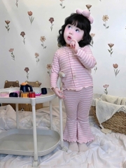 BT1036- co,bo 2 bộ tăm loe dáng dài bé gái