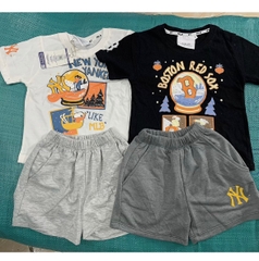 Bộ NEW 2 màu đen trắng bé trai VNXK ( giá 1 bộ)