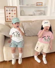 BT959- Combo 3 quần jean cộc thêu hình cho bé 9-25kg