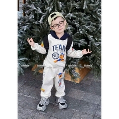 Bt752- Bộ nỉ bông CỨU HỘ full cao cấp ko vỡ - mũ 2 lớp