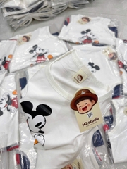 BT946- Combo 4 áo ba lỗ thông hơi cho bé hình Mickey 9-23kg