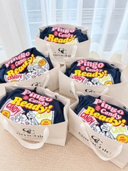 A760- Áo Thun giấy màu than in hồng PINGO