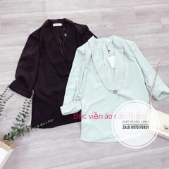 Vest vạt bầu 2 màu xanh nhạt,đen chât trượt Thái 1 lớp