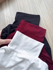 A435- Set 3 áo giữ nhiệt lót lông dài tay  đen-trắng-nâu