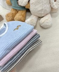 BT657- Bộ áo thun dài tay kẻ ngang trẻ em 4 màu