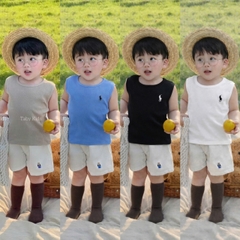 BT945- Combo 4 áo ba lỗ thông hơi cho bé 9-23kg