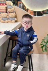 Bn142-Bộ nỉ Das xanh than bé trai