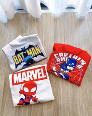 Cb336- Combo 3 áo thun Marvel. Cộc tay in pet ko nổ