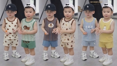 BT907- cOMBO 2 BỘ balo kiểu Honey 3 màu trẻ em