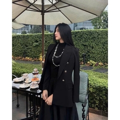 A145- Áo vest nữ  cúc đồng 2 lớp