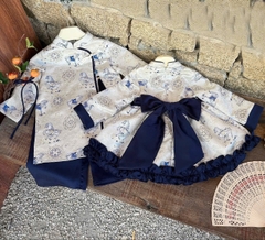 BT802-Bộ áo dài Thanh Mã cho bé tặng kèm ngọc bội