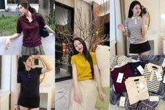 A532-Áo len dệt kim cộc tay có cổ nhiều màu Hot Hit mẫu mới 2026 hàng nhà máy đủ tem